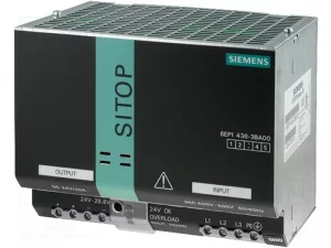 6EP1436-3BA10 SITOP PSU300M 20 A, СТАБИЛИЗИРОВАННЫЙ БЛОК ПИТАНИЯ, ВХОД: 3Х-ФАЗН. ~400-500 В, ВЫХОД:  24 В/20 A